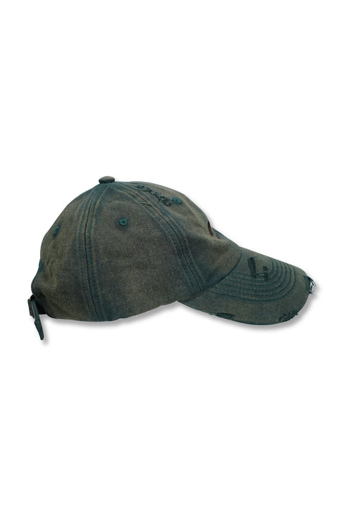 【RESTOCK】WASHED EMBROIDERY LOGO CAP -WASHED GREEN-